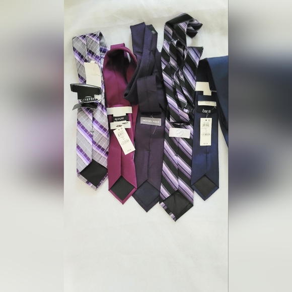 NWT! Tie Bundle Men's Michael Kors Alfani Van Heusen Bespoke Bar III Set - Picture 4 of 4